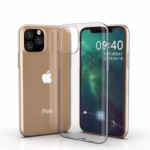 Coque transparente en TPU compatible avec iPhone 11 - Transparente