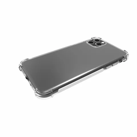 Coque transparente antichoc en TPU compatible avec iPhone 11 Pro Max - Transparent