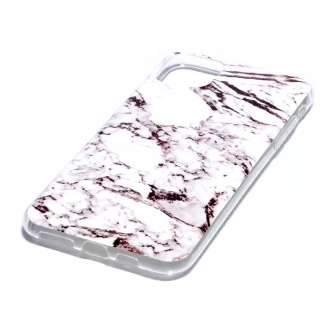 Coque iPhone 11 Pro Max Marble Pattern Natural Stone White Case