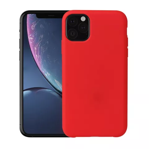 Coque en TPU Soft Silky iPhone 11 Pro Red Case - Rouge
