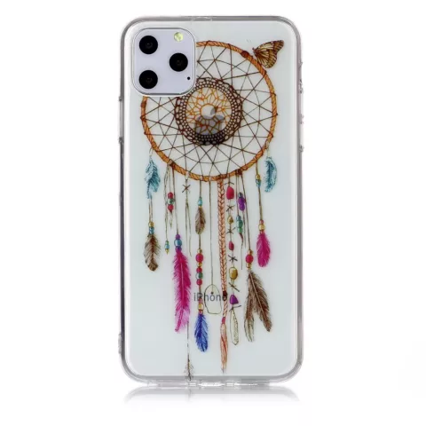 Dream Catcher Mandala Web Perles Couleur Spiritual Case TPU compatible avec iPhone 11 Pro Max - Transparent