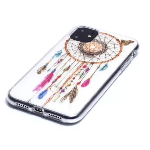 Dream Catcher Mandala Web Perles Couleur Spiritual Case TPU compatible avec iPhone 11 - Transparent