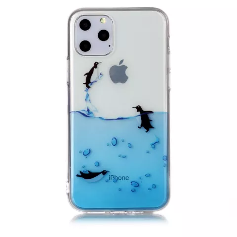 Coque Pingouin Coque en TPU compatible avec iPhone 11 Pro - Transparente