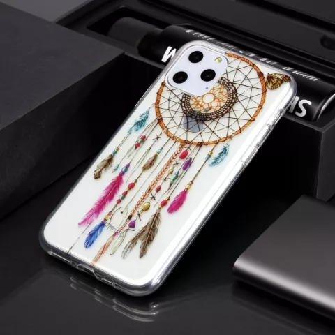 Dreamcatcher Mandala Web Beads Color Spiritual Case Case TPU iPhone 11 Pro - Transparent