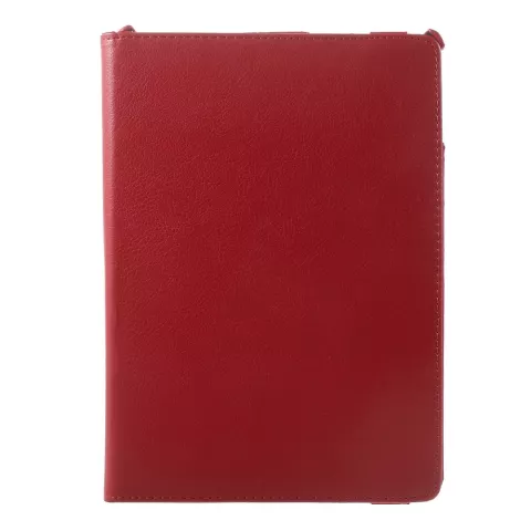 Protection 360 tours en cuir artificiel &agrave; rabat - convient compatible avec iPad 2017 2018 - rouge