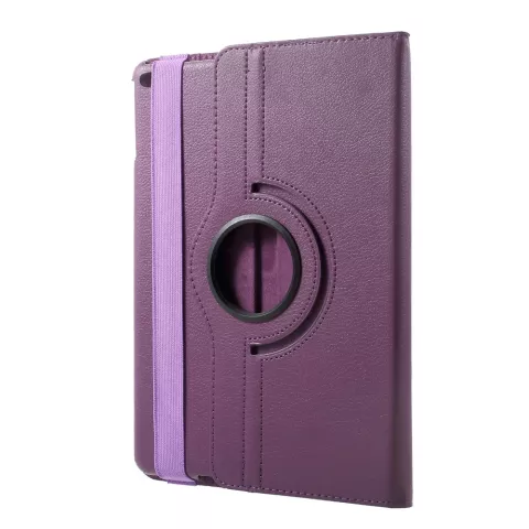 Protection 360 tours en simili cuir &agrave; rabat - convient compatible avec iPad 2017 2018 - Violet