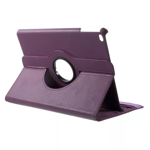 Housse de protection en cuir synth&eacute;tique Twist 360 - iPad 2017 2018 - Violet