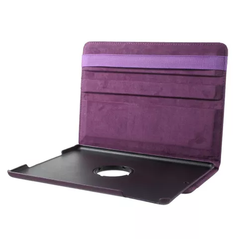 Protection 360 tours en simili cuir &agrave; rabat - convient compatible avec iPad 2017 2018 - Violet