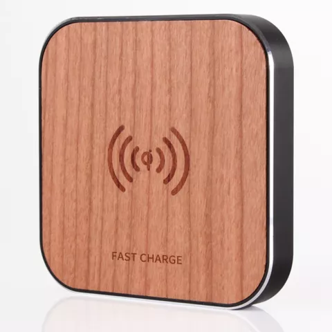 Tapis de chargement Qi sans fil Wooden Design Qi 10W - Noir