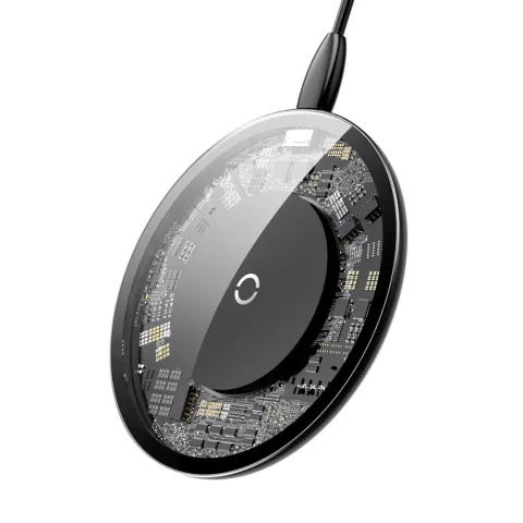 Carte De Circuit De Chargement Qi Sans Fil Universel Baseus 10 W - Noir Transparent