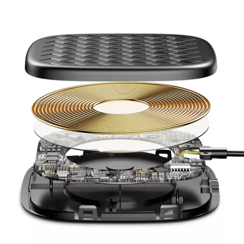 Baseus BV Texture Tiss&eacute;e 10W 7.5W Tapis De Charge Qi Sans Fil - Noir