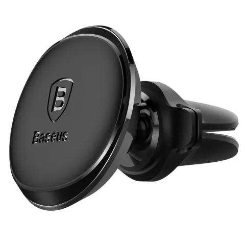 Support de t&eacute;l&eacute;phone &agrave; grille de ventilation magn&eacute;tique &agrave; 360 degr&eacute;s Baseus compatible avec iPhone Samsung - Noir