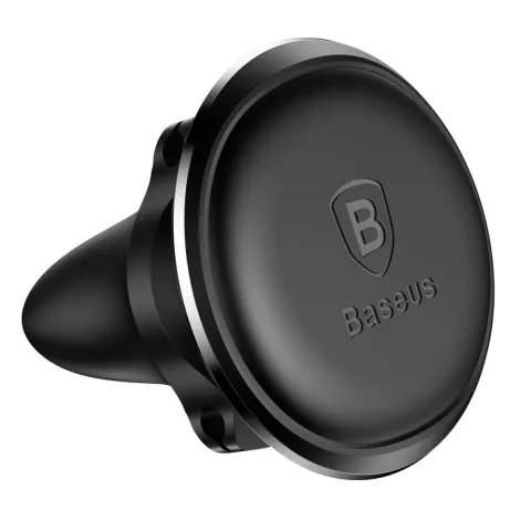 Support de t&eacute;l&eacute;phone &agrave; grille de ventilation magn&eacute;tique &agrave; 360 degr&eacute;s Baseus compatible avec iPhone Samsung - Noir