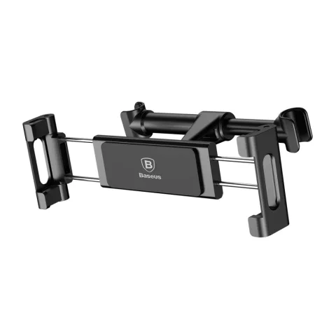 Support D&#039;appui-t&ecirc;te De Voiture Automatique Baseus Rotation T&eacute;l&eacute;phone Mobile-Tablette 4,7-12,9 Pouces - Noir