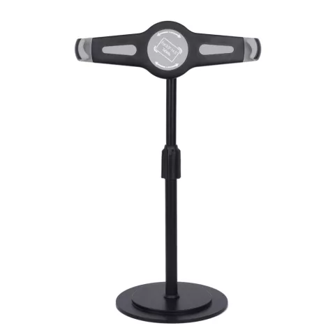 Support de tablette avec bo&icirc;tier en aluminium, rotation &agrave; 360 degr&eacute;s, convient pour Apple iPad et Samsung Galaxy Tab