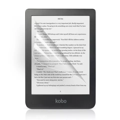 Protecteur d&#039;&eacute;cran e-reader Kobo Clara 2018 HD 6 pouces - feuille