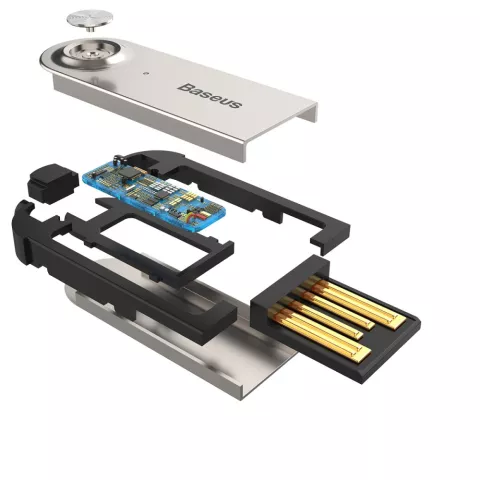 Baseus BA01 R&eacute;cepteur Bluetooth Sans Fil Adaptateur Dongle De Musique USB - Noir Appels mains libres