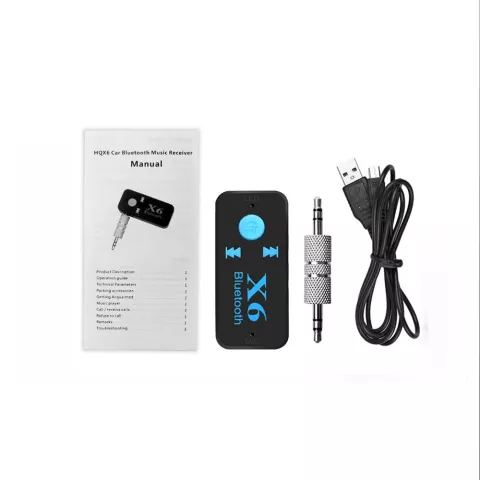 X6 R&eacute;cepteur de musique sans fil Bluetooth 4.0 AUX - Prise casque 3,5 mm