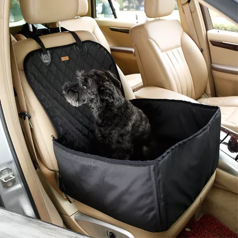 Housse de si&egrave;ge de voiture pour chien, panier de si&egrave;ge pour animaux de compagnie imperm&eacute;able - Noir