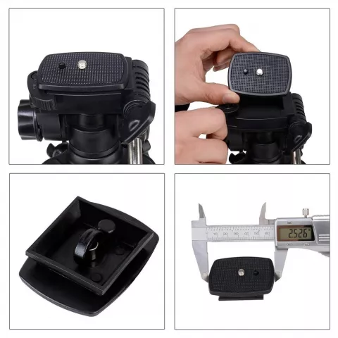 Zomei Q100 Tr&eacute;pied portable en aluminium pour appareil photo reflex num&eacute;rique de voyage - Noir