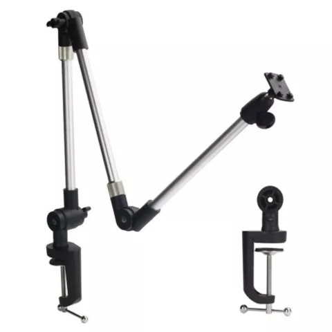 Support Tablette Universel Bras de Table 3 attaches - Aluminium rotation 360 degr&eacute;s