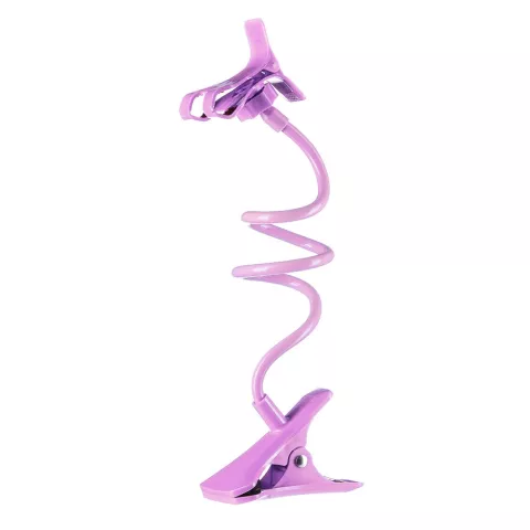 Support Universel pour Smartphone avec Clip et Pince - Violet