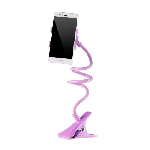 Support Universel pour Smartphone avec Clip et Pince - Violet