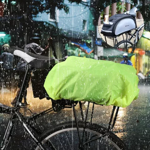 Housse de pluie universelle sac &agrave; dos sac de v&eacute;lo &eacute;tanche - Vert