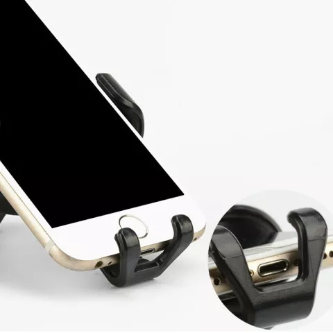Grille d&#039;a&eacute;ration - Support Car Auto Air grille compatible avec iPhone Smartphone - Noir