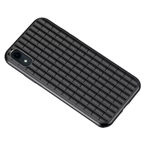 iPaky Waffle Housse de protection TPU Case iPhone XR - Noir