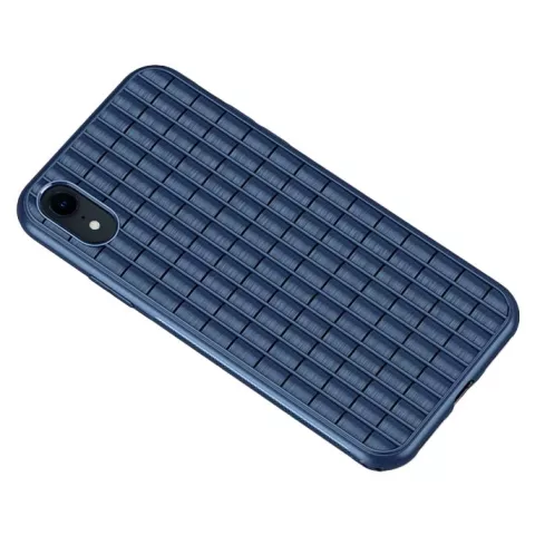 iPaky Waffle Housse de protection TPU Case iPhone XR - Bleu