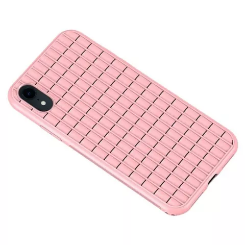Coque iPhone XR - &Eacute;tui de protection iPaky Waffle - Rose