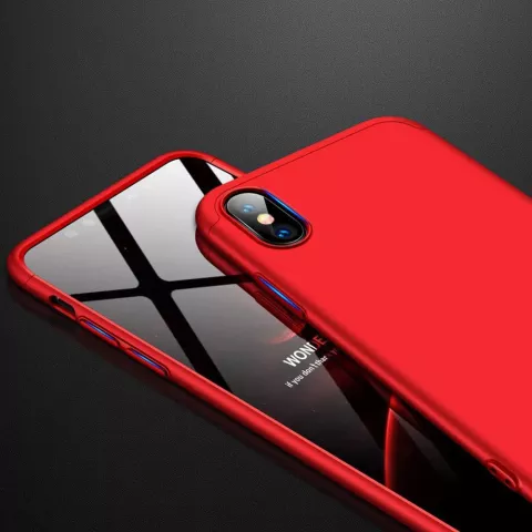 Coque iPhone XR 360 Protection Case Cover - Rouge