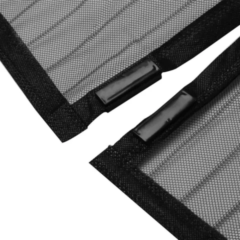Rideau anti-mouches &agrave; fermeture magn&eacute;tique Rideau anti-insectes contre les moustiques et les mouches Moustiquaire de porte - Noir 100x210cm
