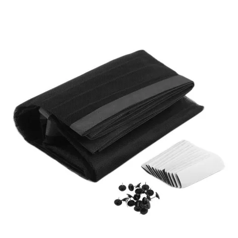 Rideau anti-mouches &agrave; fermeture magn&eacute;tique Rideau anti-insectes contre les moustiques et les mouches Moustiquaire de porte - Noir 100x210cm