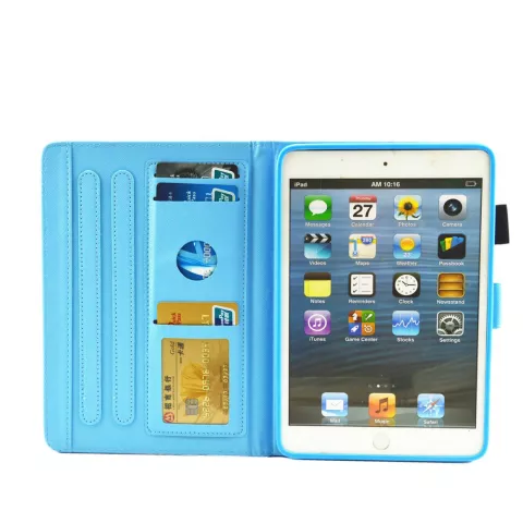 Ananas Ananas Flip Case Cuir Housse Pliante compatible avec iPad Mini 1 2 3 4 5 - Rose Clair Blanc
