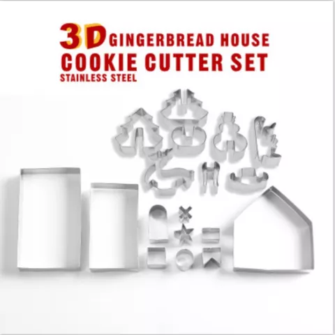 Cookie House Ensemble d&#039;emporte-pi&egrave;ces 18 pi&egrave;ces - Cadeau de chaussure de No&euml;l Sinterklaas
