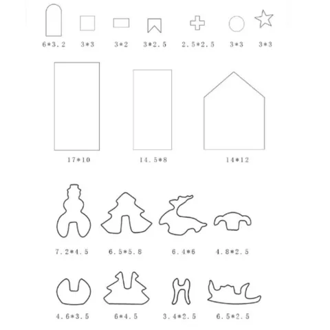 Cookie House Ensemble d&#039;emporte-pi&egrave;ces 18 pi&egrave;ces - Cadeau de chaussure de No&euml;l Sinterklaas