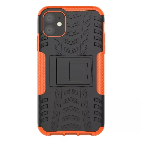 Coque hybride standard antichoc compatible avec iPhone 11 - Orange