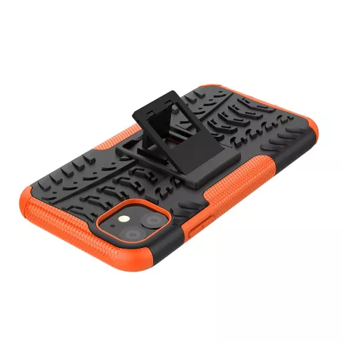Coque hybride standard antichoc compatible avec iPhone 11 - Orange