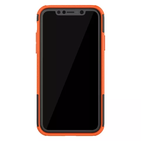 Coque hybride standard antichoc compatible avec iPhone 11 - Orange