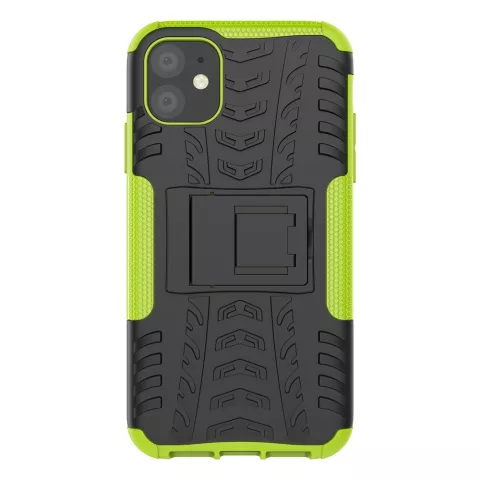 &Eacute;tui hybride standard antichoc pour iPhone 11 - Vert Noir