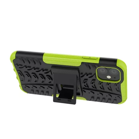 Coque hybride standard antichoc compatible avec iPhone 11 - Vert Noir