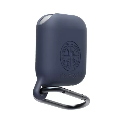 CaseProof Waterproof compatible avec AirPods 1&egrave;re et 2&egrave;me g&eacute;n&eacute;ration - Bleu fonc&eacute;
