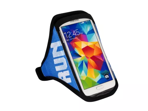 Sportband jogging smartphone universel en cours d&#039;ex&eacute;cution - Bleu