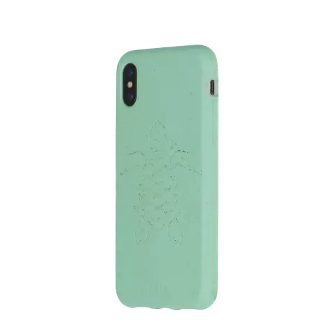 Pela Eco Eco-Friendly Case &Eacute;tui de protection biod&eacute;gradable compatible avec iPhone 11 Pro - Tortue Turquoise