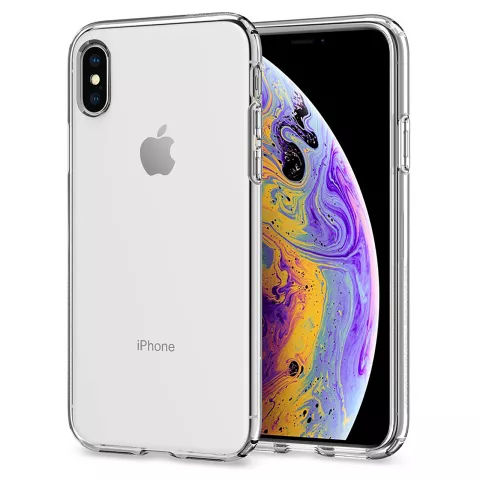 Spigen Liquid Crystal coque de protection fine en TPU compatible avec iPhone X XS - Transparent