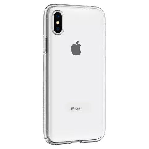 Spigen Liquid Crystal coque de protection fine en TPU compatible avec iPhone X XS - Transparent