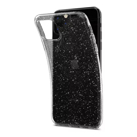 Coque Spigen Liquid Crystal Housse de protection mince TPU iPhone 11 Pro Max - Transparent Glitter