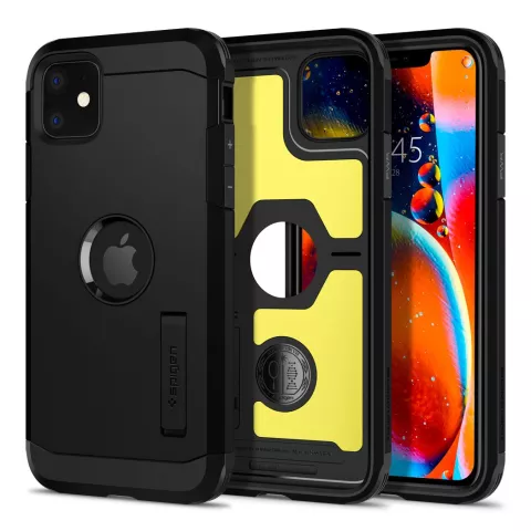 Coque de protection Spigen Tough Armor la coque compatible avec iPhone 11 - noir